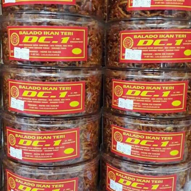 BALADO IKAN TERI DC1 kemasan  TOPLES