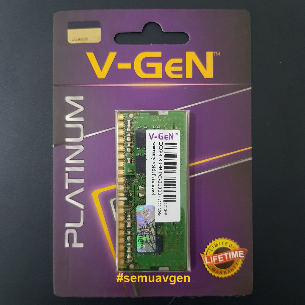 V-GEN SODIMM  DDR4 8GB V GEN PC 17000 19200 21300 VGEN RESCUE