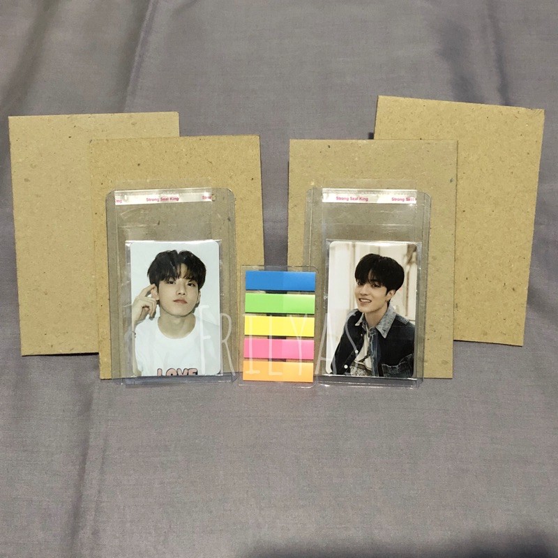 

Paket Packing Photocard Yellow Board / Toploader / Plastik Opp / Plastik Polymailer / Selotip KPOP