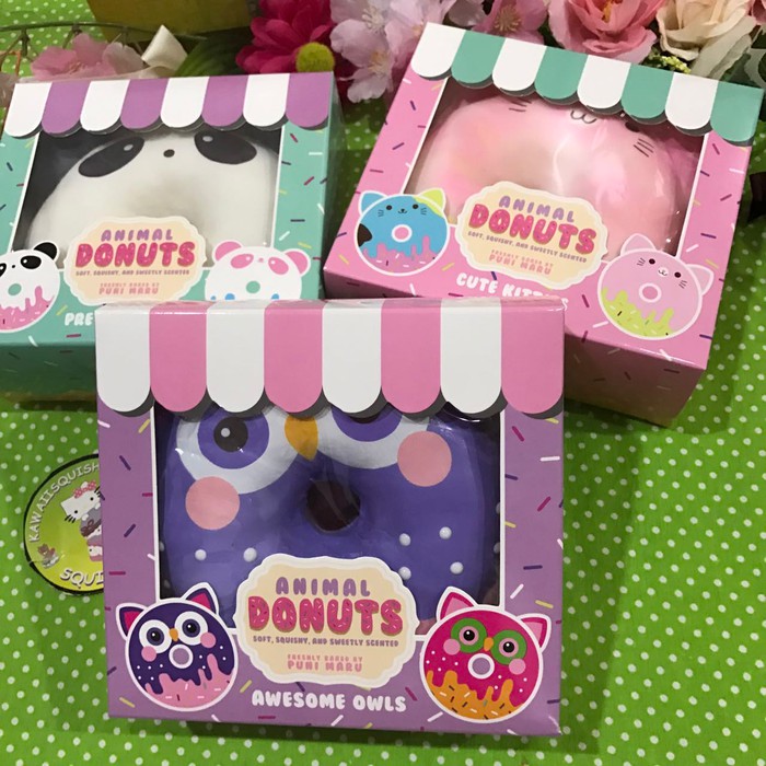 Squishy Licensed PuniMaru Animal Donut  Jumbo  Original
