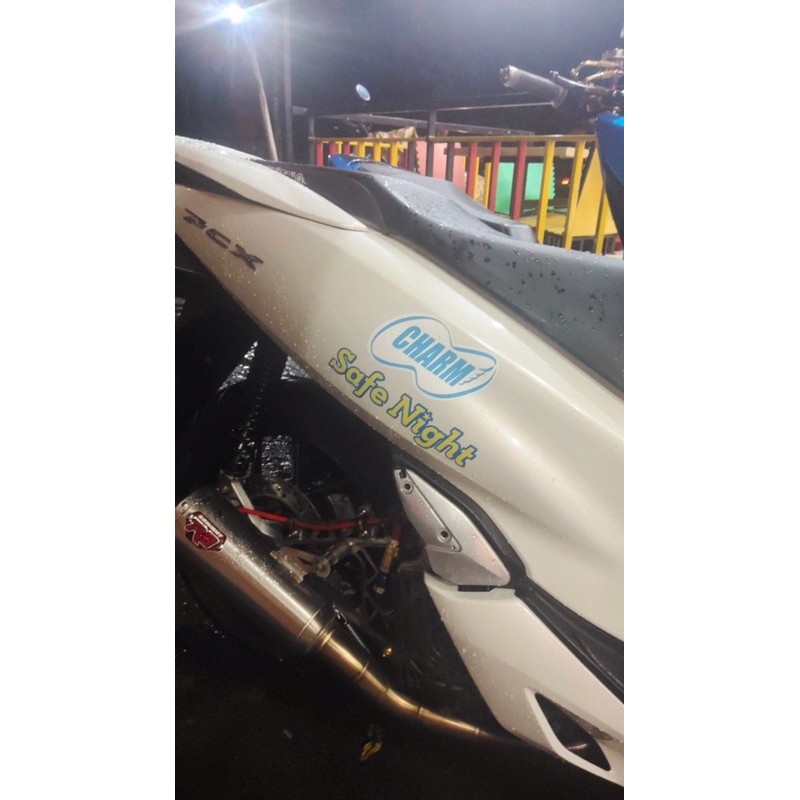 cutting sticker CHARM SAFE NIGHT stiker nmax aerox beat pcx vario scoopy viral