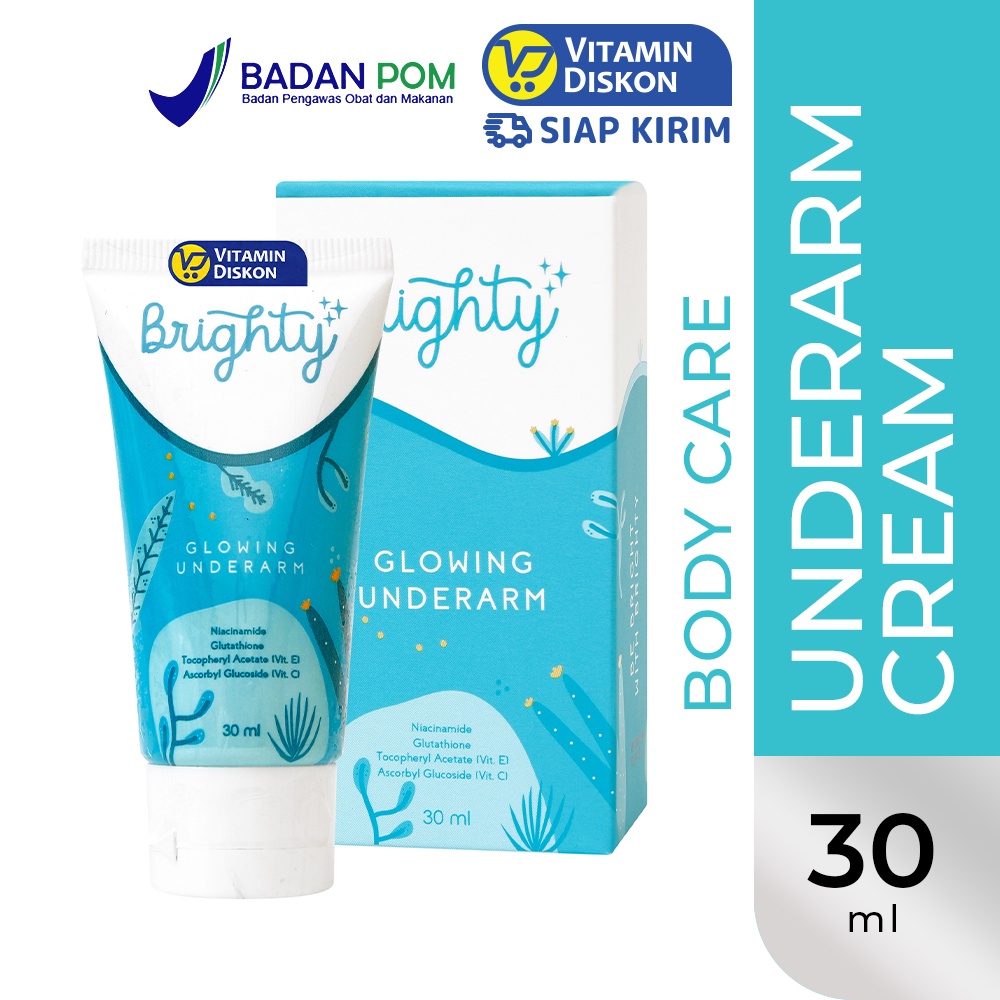 BRIGHTY GLOWING UNDERARM 30ML | Gel pencerah ketiak dan area lipatan kulit