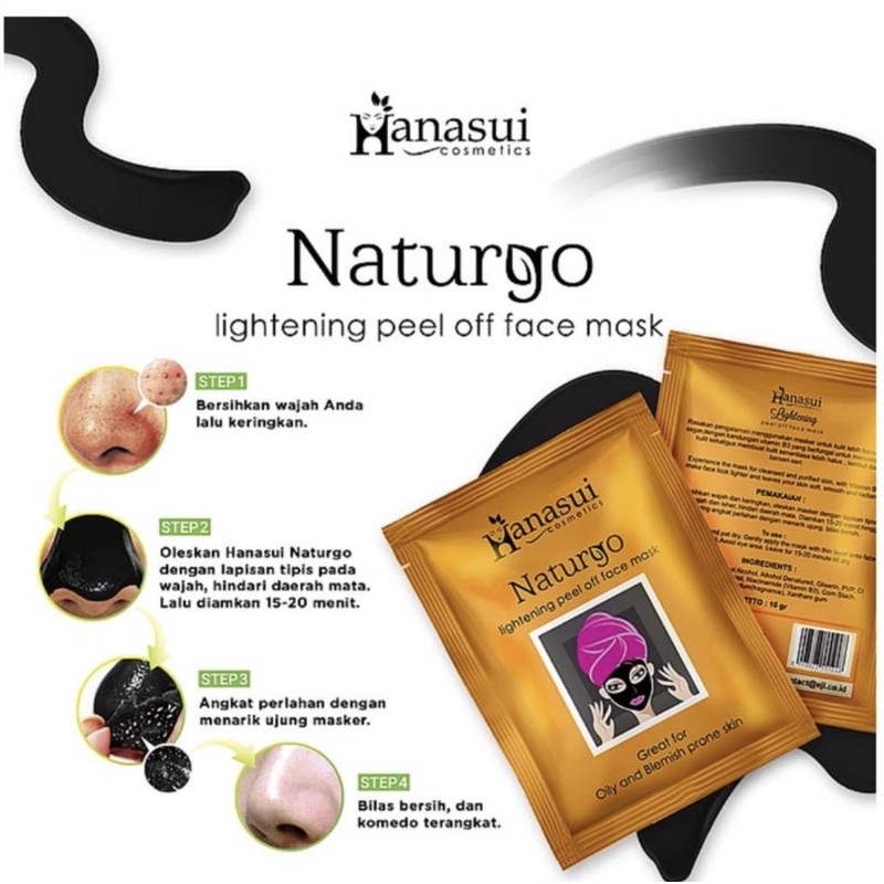 HANASUI NATURGO  MASKER MASK NATURGO BPOM HANASUI WAJAH