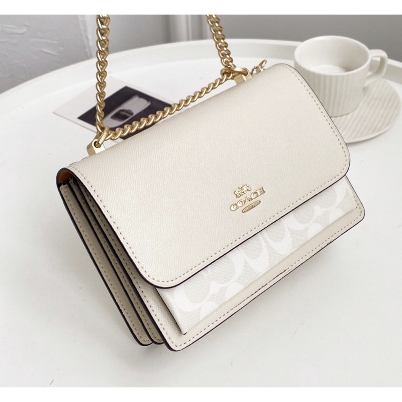 Coach Klare Crossbody In Signature Canvas -White (91019)