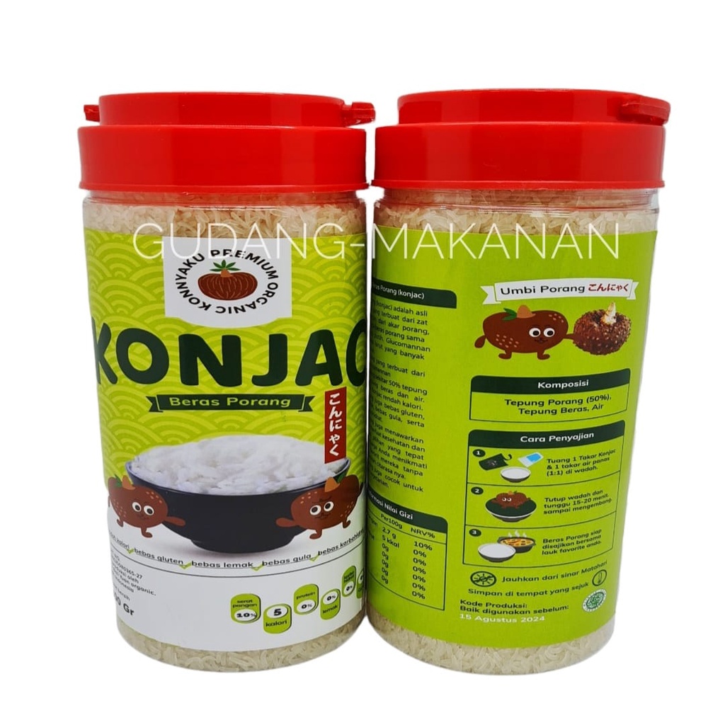 Beras Porang Konjac Konnyaku Premium Organic 800gr