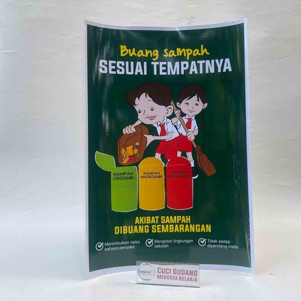 Poster Larangan Buang Sampah, Poster Sekolah, Poster kesehatan