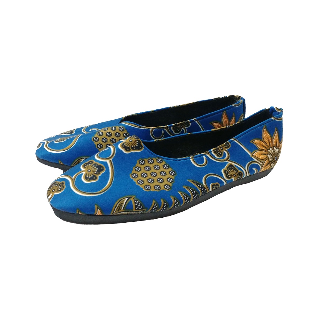 Sepatu Wanita Flat Shoes Batik Cap Sepatu Kain Khas Jogja Etnik 03