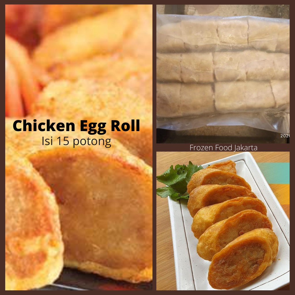 

Chicken Egg Roll Frozen isi 15 potong, 3 lenjer besar