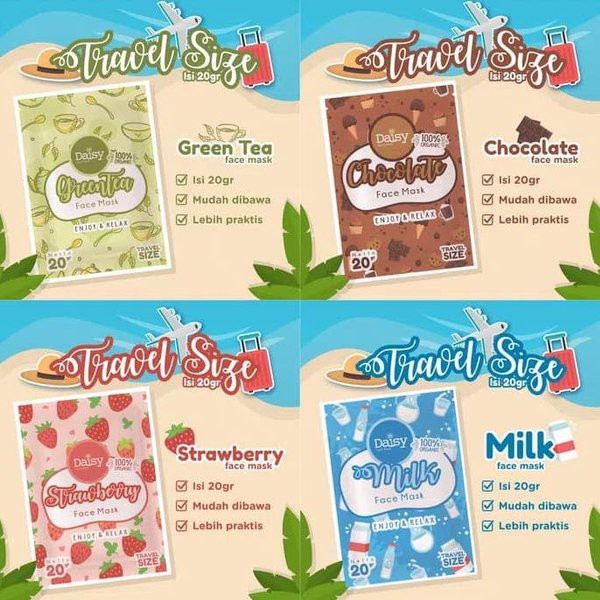 Masker Wajah by Daisy Organic 20Gr Travel Size