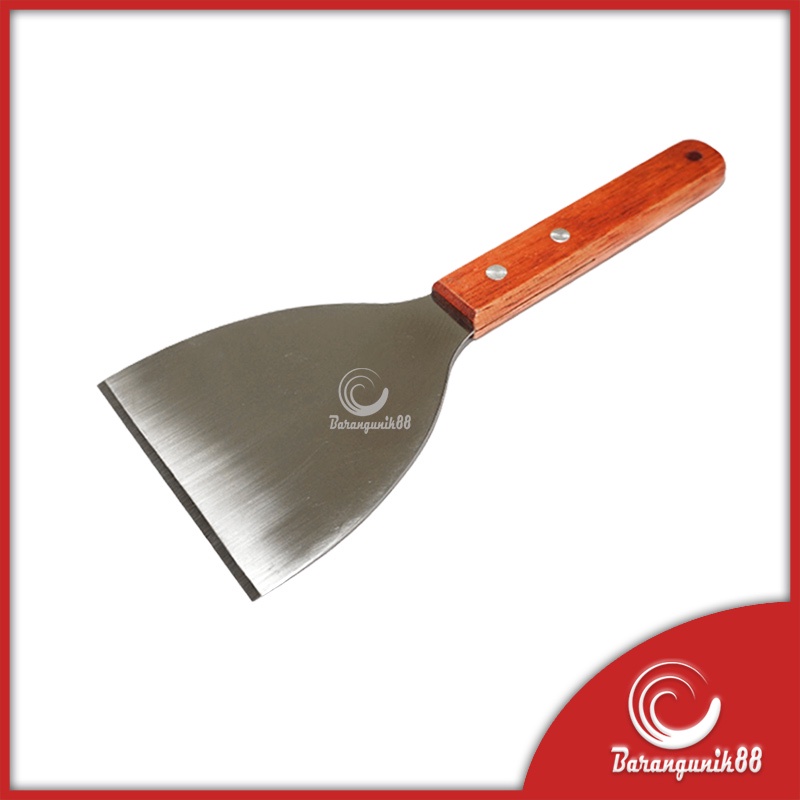 Spatula Kue Pizza Martabak Teppanyaki Sodet Sutil Ukuran Besar Stainless Steel