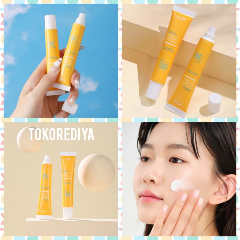 Light Moisture Protection Cream Sunscreen SVMY Original SPF50 Krim Tabir Surya Pelindung Pelembab Wajah Memutihkan