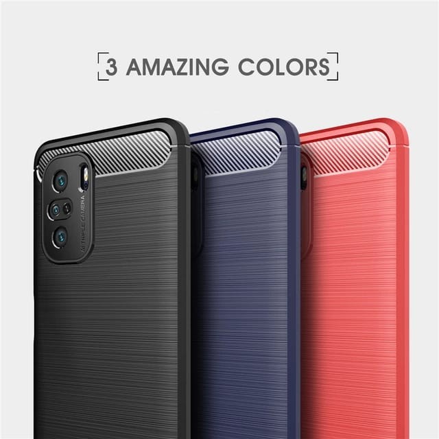 POCO F3 / F2 PRO SOFT CASE BRUSHED CARBON