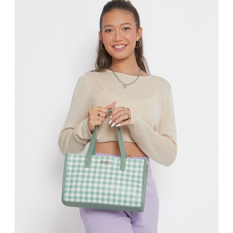 TOTE BAG KLARA GINGHAM ( GREEN, BLACK) & TAS SELEMPANG WBy BRUNBRUN PARIS TAS CANGKLONG BESAR WANITA