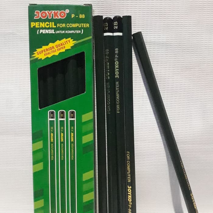 Pensil 2B Joyko P-88 Terbaca Untuk Komputer Harga 1 Pcs