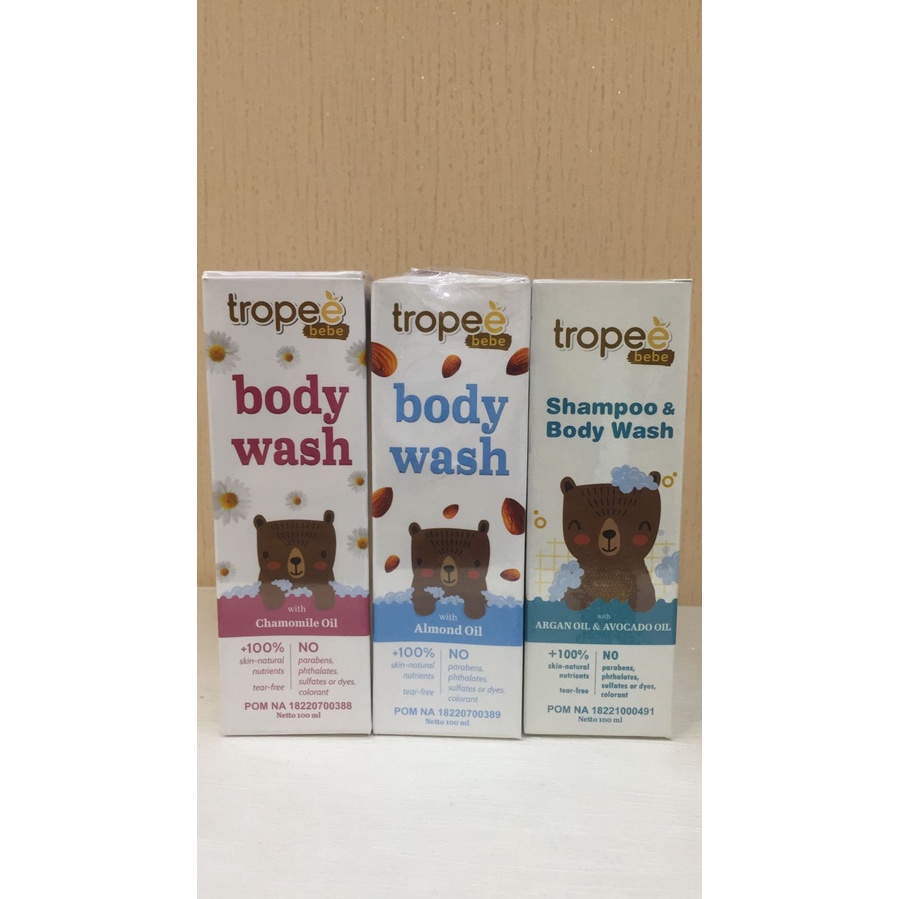 Tropee Bebe Body Wash Chamomile Oil / Body Wash Almond Oil / Shampoo &amp; Body Wash / Candlenut Oil / Candlenut Shampoo