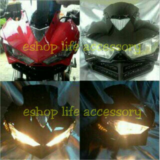 Heladlamp batok lampu R25 mini Untk Modifikasi Sport Naked, Vixion DLL