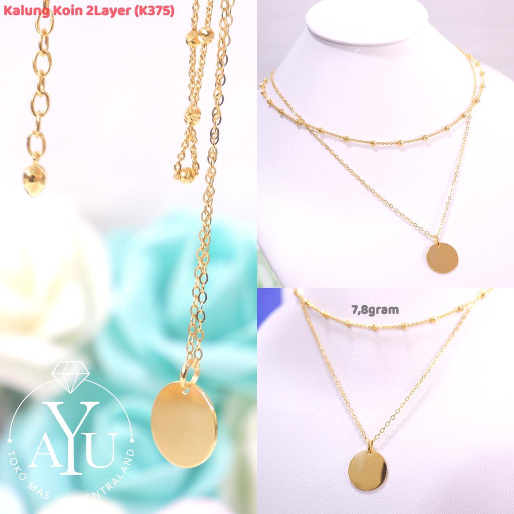 (UBS) Kalung Koin 2 Layer