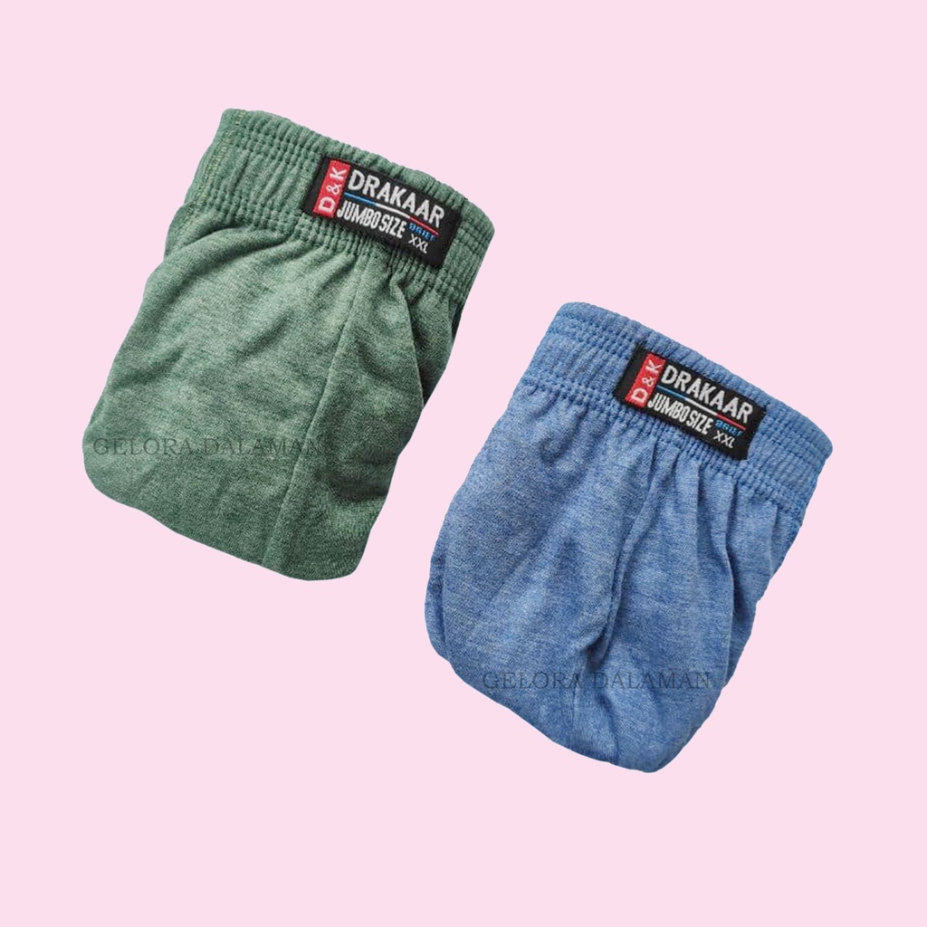 JUMBO 1 Kotak Isi 3Pcs Celana Dalam Pria Dewasa Bahan Adem Lembut Cd Termurah Super