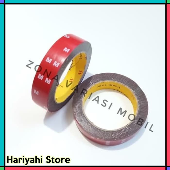 

Double Tape Perekat Lem Bolak Balik MM 3M MERAH 24MM x 4.5 M TERMURAH