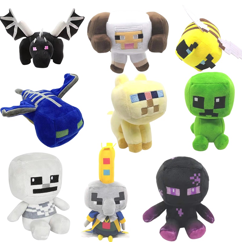 Minecraft Stuffed Animal Soft Plush ToyPixel Doll Children Gift Plushies Toy