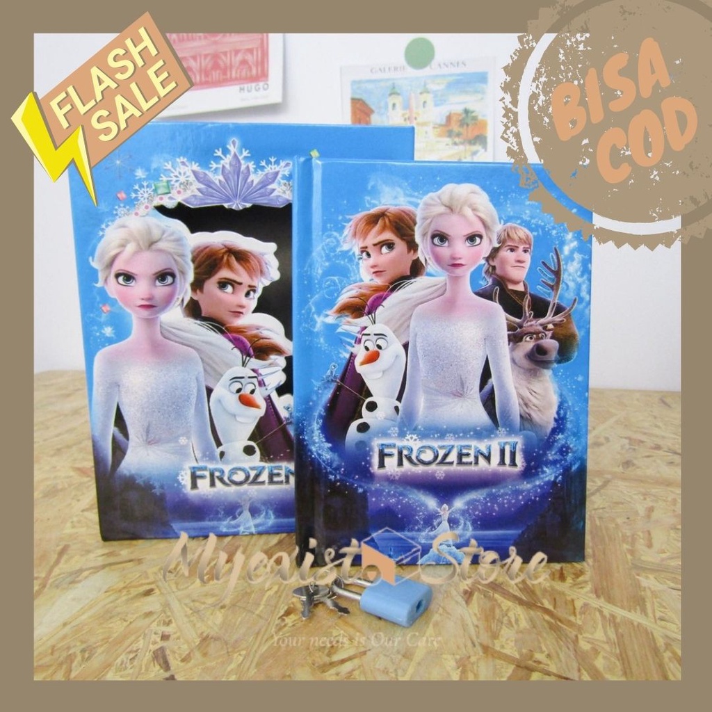 

Buku diary gembok a6 Frozen buku notes memo pengingat READY JAKARTA isney Book -IVN195