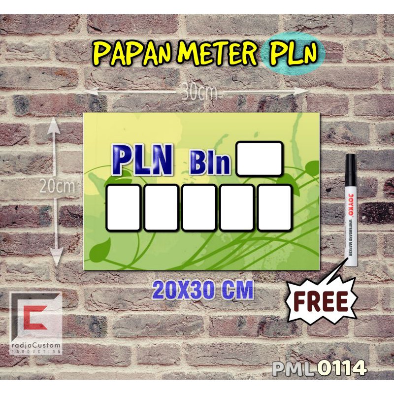 

RadjaCustom Papan Meter Listrik PLN PAM motif Unik - Floral 14