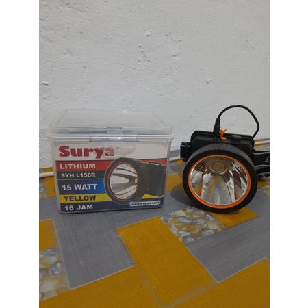 Senter Kepala Surya Selam SYH L156R Kuning 15 Watt SYH L 156 R