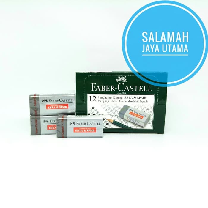 

Eraser EBTA Faber Castell / Penghapus EBTA & SPMB Faber Castell / Penghapus Khusus Ujian