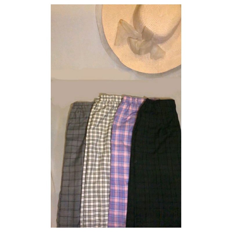 ROK TARTAN/ ROK KOTAK-KOTAK/ ROK KOREA/ ROK SPAN