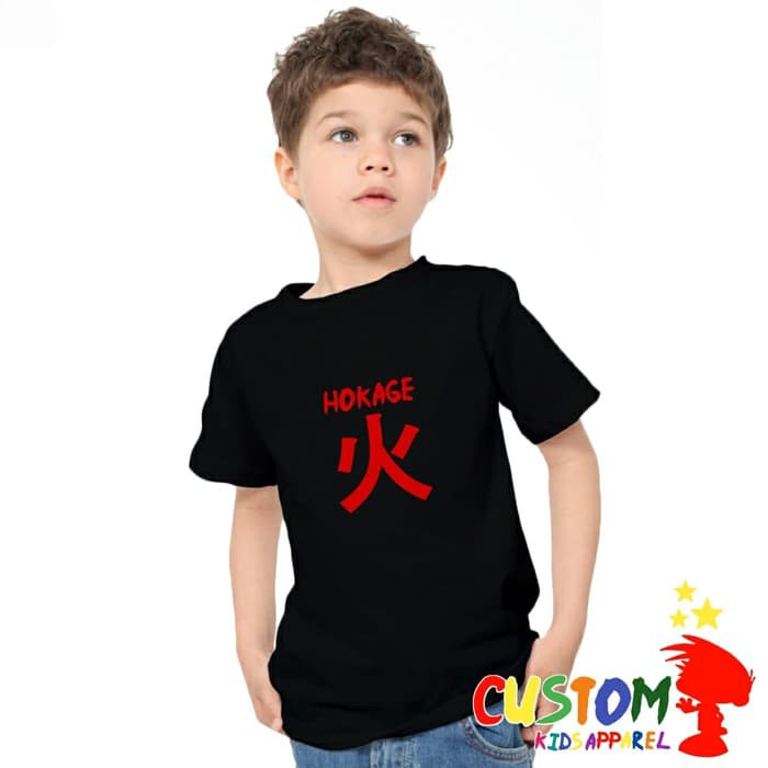 Baju Kaos Anak Anak Hokage Naruto made by Custom Kids