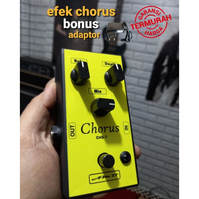 Efek gitar chorus - efek chorus amb termurah plus adaptor