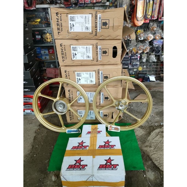 Pelek BRT chemco set napgir,tutup tromol pnp cb,gl,mp,tiger dll