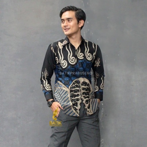 PITALOKA Baju Batik Pria Dewasa Lengan Panjang Slimfit Prabuseno 2022 - XXL