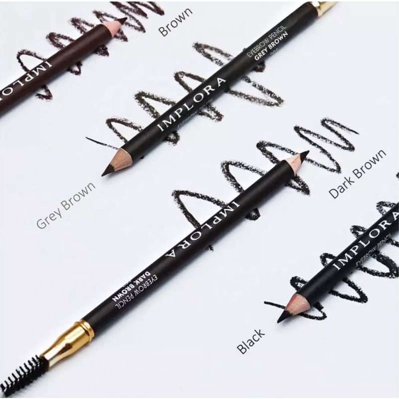 BPOM PENSIL ALIS IMPLORA - Brown | Black | Grey Brown | Silver | Dark Brown