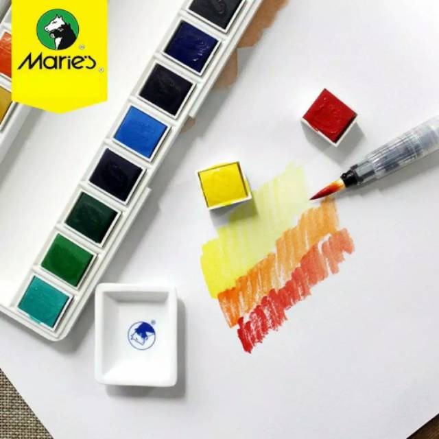 

RK Water Colour 18 Warna Maries #W-4018 / Cat Air Artist Colour 18 Warna SHABG