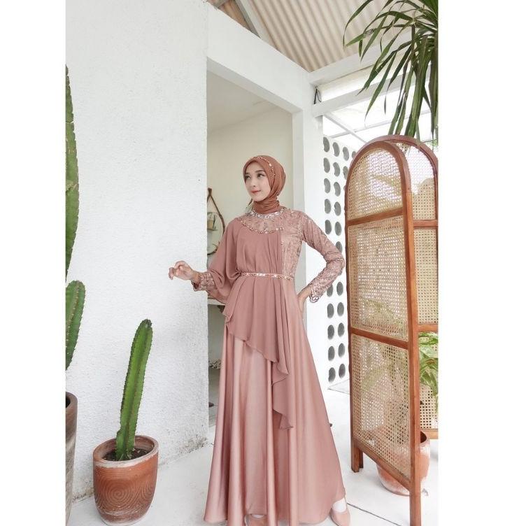 (PALING DICARI) GAMIS 10 LOOK TRENDING ( READY JUMBO ) GAMIS PESTA TERBARU / GAMIS BRUKAT TERBARU 20