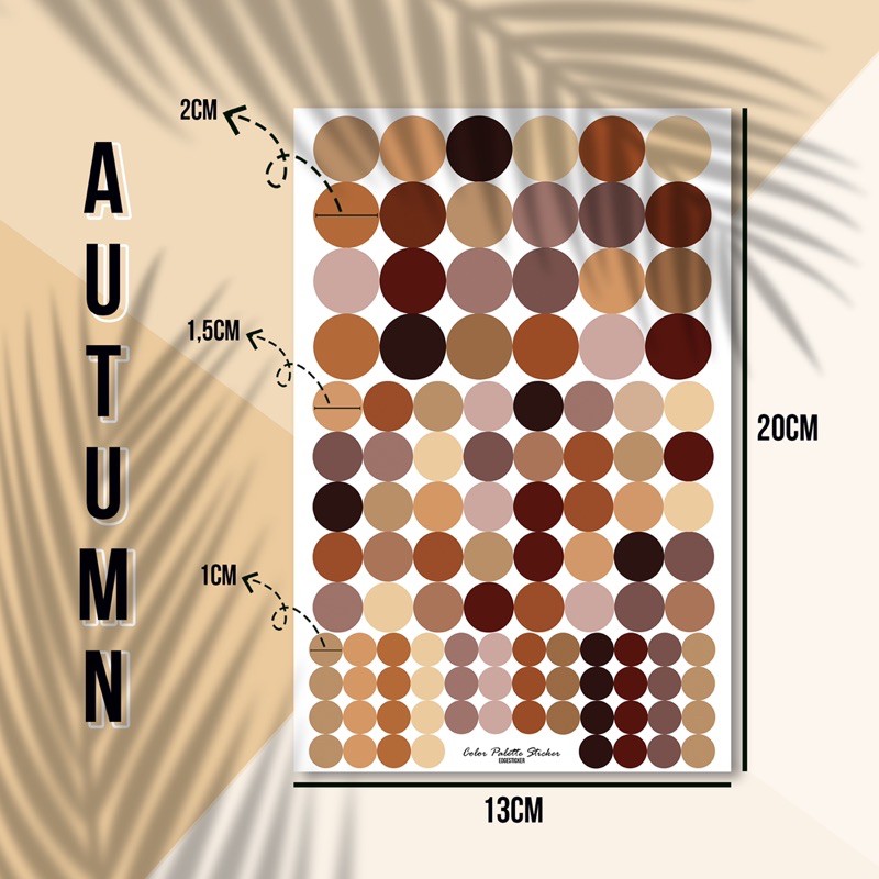 

Dotted Color Palette Sticker Planner