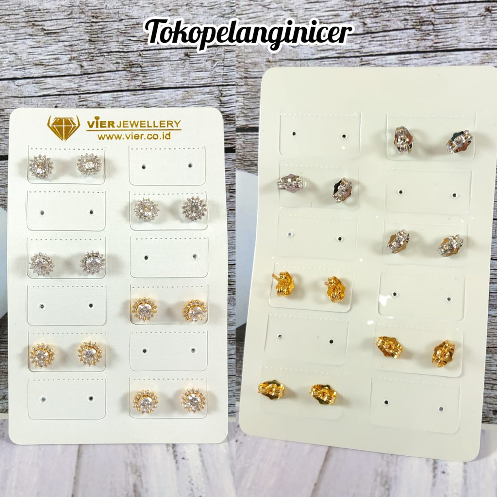 Anting Xuping mewah model Matahari Mata satu anti karat