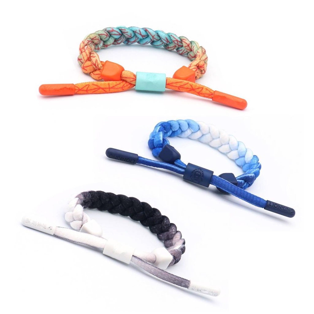 GELANG KEPANG TALI SEPATU COLORFUL SPORTY PRIA WANITA NYLON BRAIDED