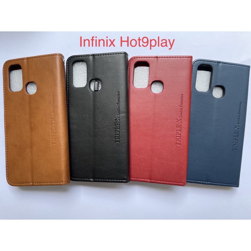 Flip new Leather wallet infinix Hot9play