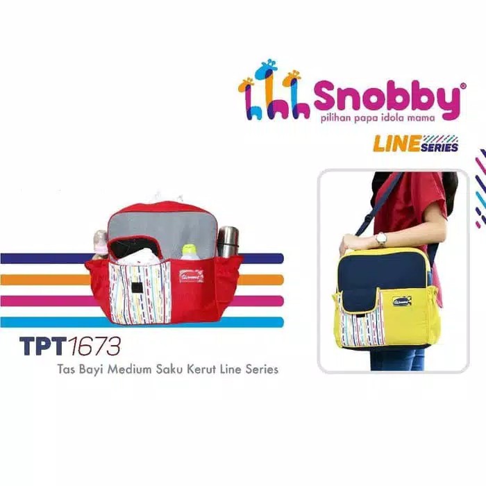 Snobby Tas Bayi Snobby / Diaper Bag / Tas Perlengkapan Bayi Snobby Line Series - LDA