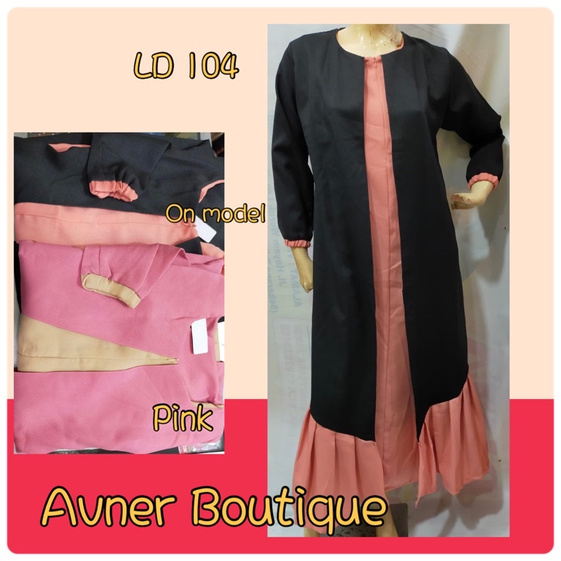 Gamis Panjang Rompi Import Wanita Muslim Fashion