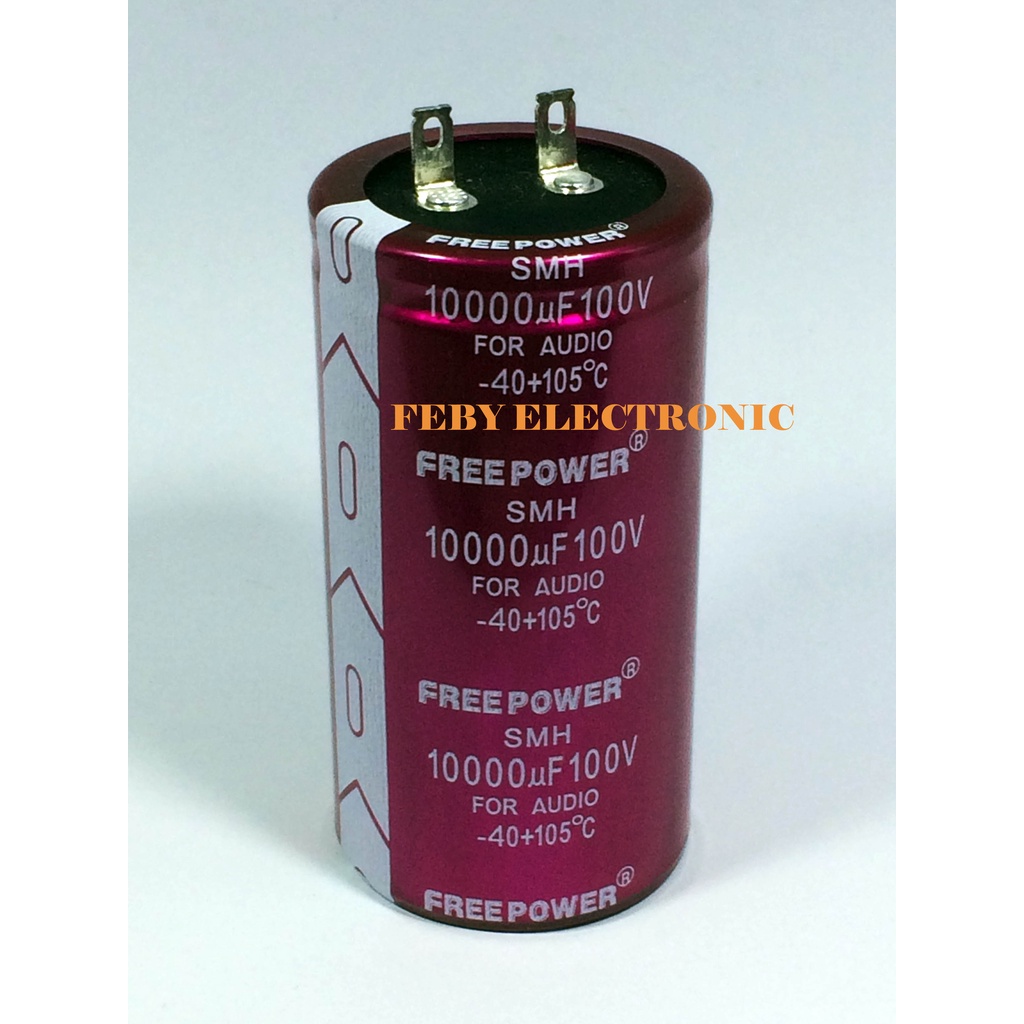 ELCO CAPASITOR 10.000μF/100V FREE POWER 10000UF / 100V