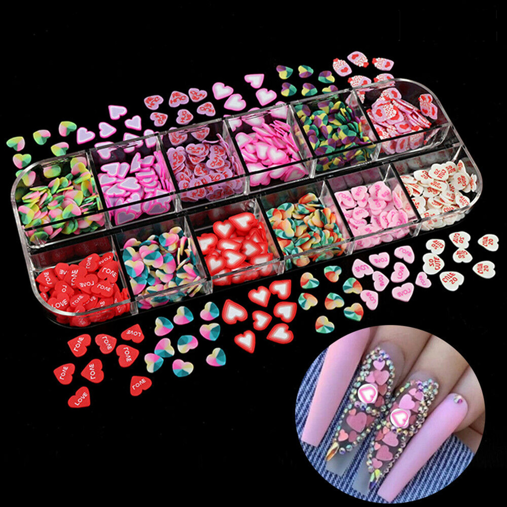 Providence Stiker Kuku 12 Sekat Untuk Nail Art / Manicure Diy