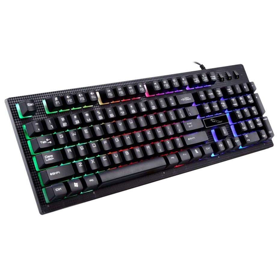 Keyboard Laptop Kabel Dengan Lampu RGB