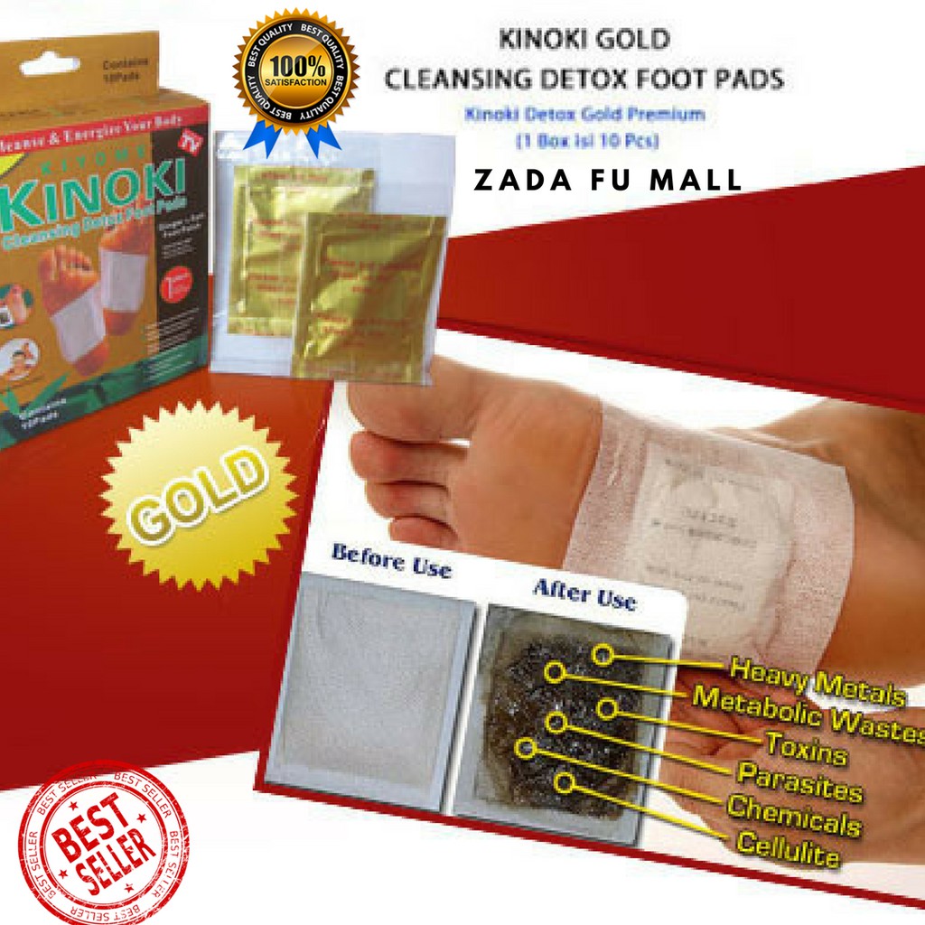 Kinoki Gold Detox Koyo Kaki - Ginger Koyo Penyerap Racun - Detox Foot  Herbal Kesehatan