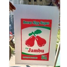 PLASTIK BERAS KEMASAN 5 KG JAMBU