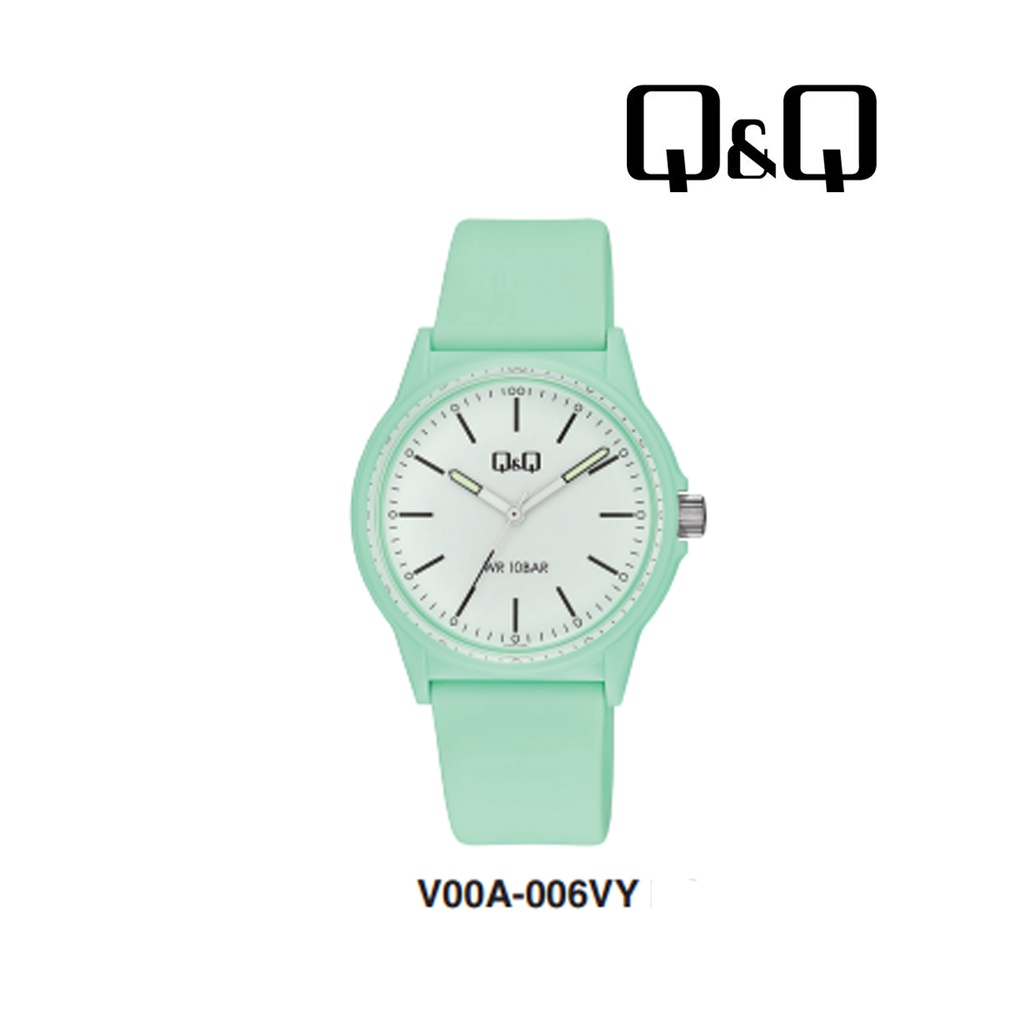 Jam Tangan Pria Sporty Casual Karet Rubber Analog Original Q&amp;Q QnQ QQ V00A Series