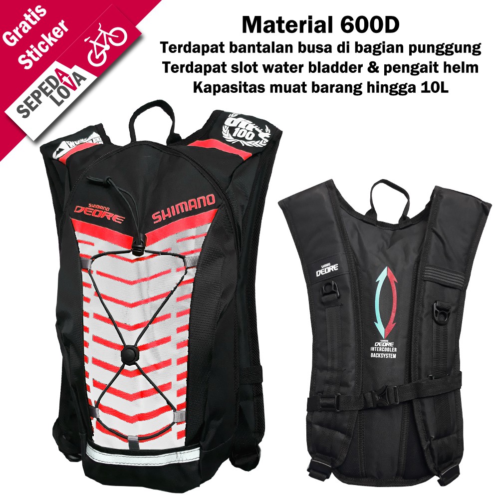 Tas Punggung Ransel Hydropack Sepeda Backpack Running Motif Shimano