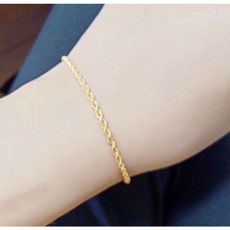 GELANG KOREA EMAS ASLI UBS KADAR 375 DAN 420